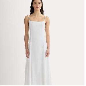 NWT Everlane Stretch Linen Seamed Dress 12